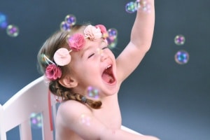 séance photo enfant bulle de savon
